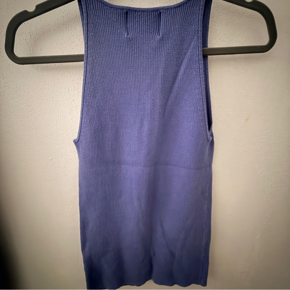 Banana Republic Heritage Collection Silk-Cotton Ribbed Sweater Tank - Small - Picture 4 of 8